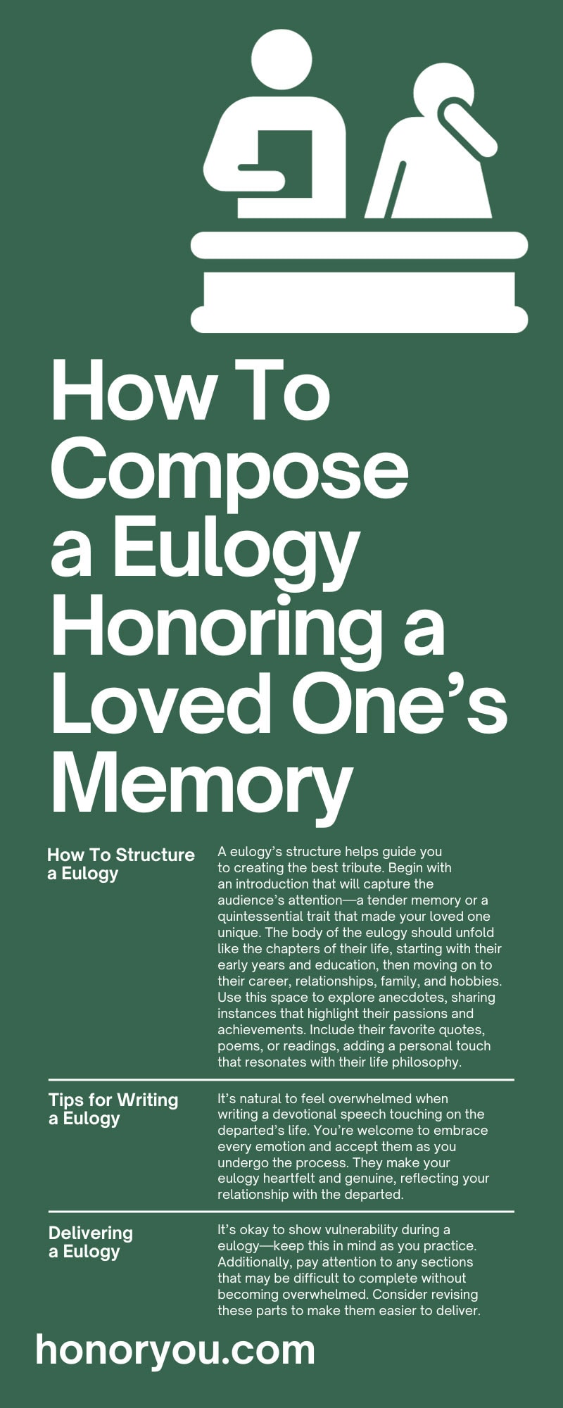 How To Compose a Eulogy Honoring a Loved One’s Memory
