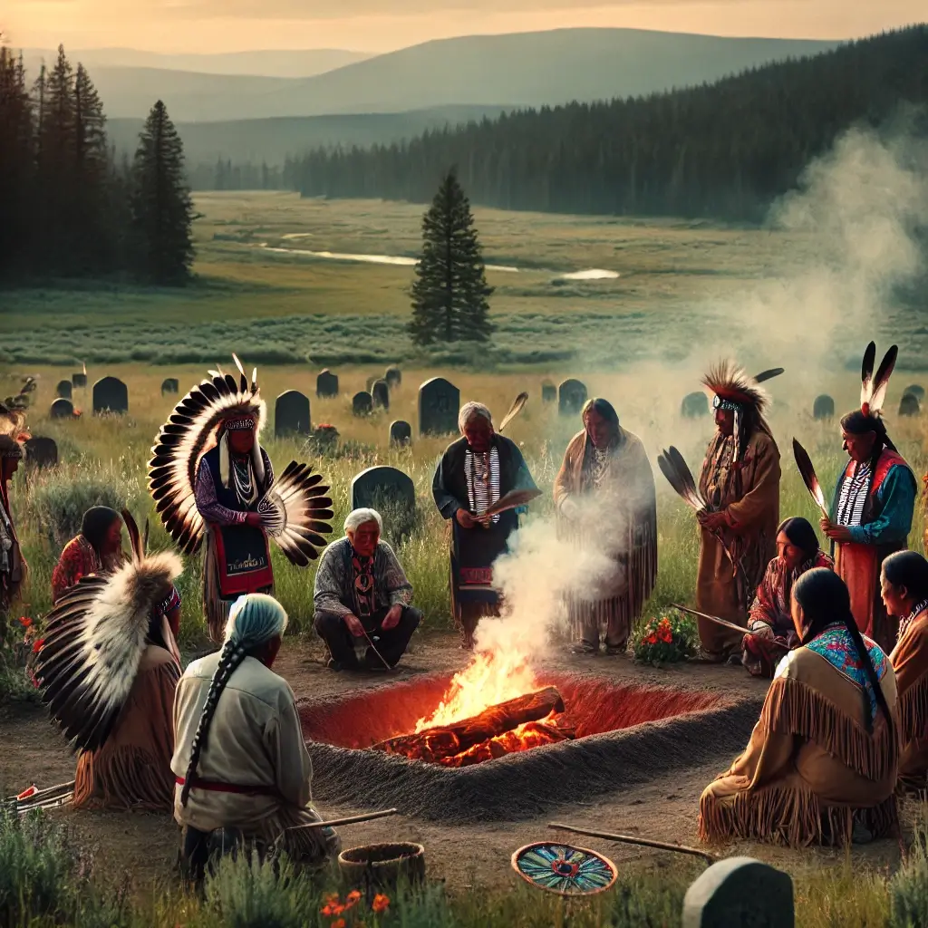 Native American funeral rites and beliefs