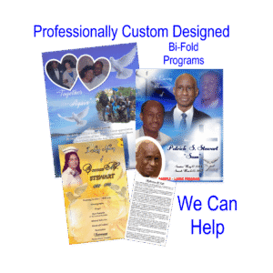 Customized Bi-Fold Program Design (We Help)