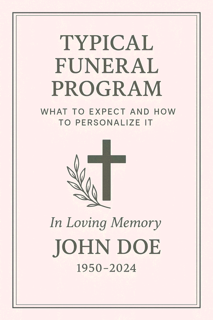 funeral program